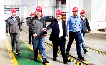 鄭津在建機(jī)公司考察時(shí)要求 戰(zhàn)勝困難 開拓創(chuàng)新 實(shí)現(xiàn)騰飛